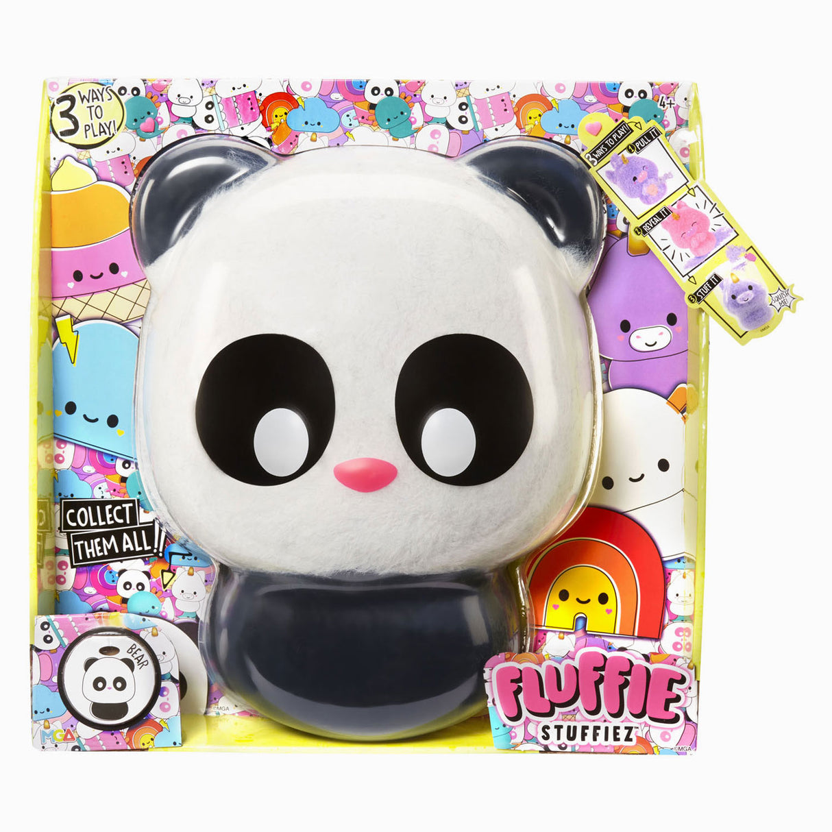 Mga underholdning fluffie stuffiez store plys - panda