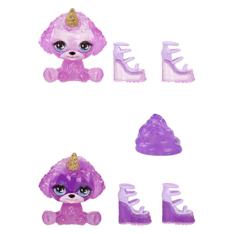 Regnbue høj klassisk modedukke - 28 cm - violet (lilla) - med slimsæt og dyr