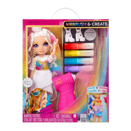 Rainbow high air brush skaber modedukker - lilla øjne