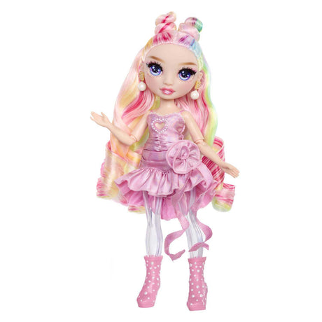 Rainbow high shimmers med slime mode dukke - bella (pink)