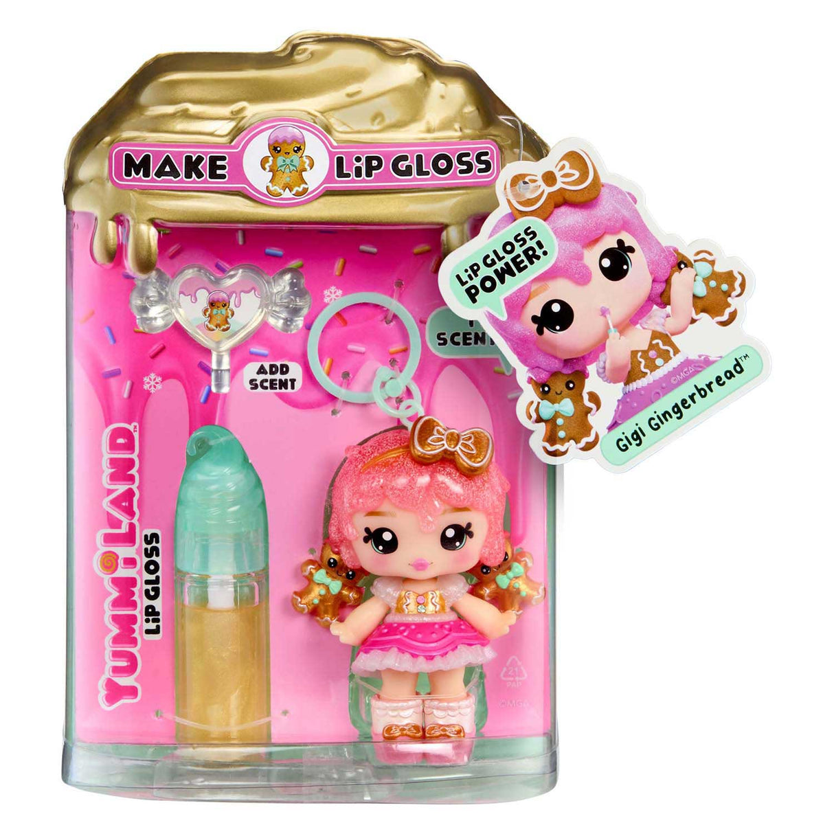 Yummiland dukke - gigi honningkage med lipgloss sæt