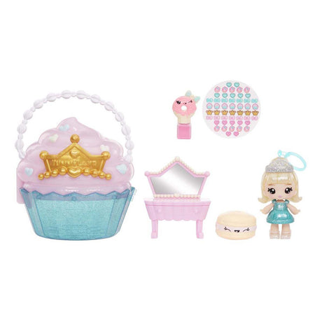 Yummiland skønhedstaske legesæt - cupcake lipgloss dukke.