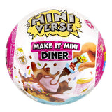 Miniverse gør det til minimad: middagsserie 4 - håndværkssæt - fremstilling af miniaturer - snacks og drikkevarer - inklusive bord