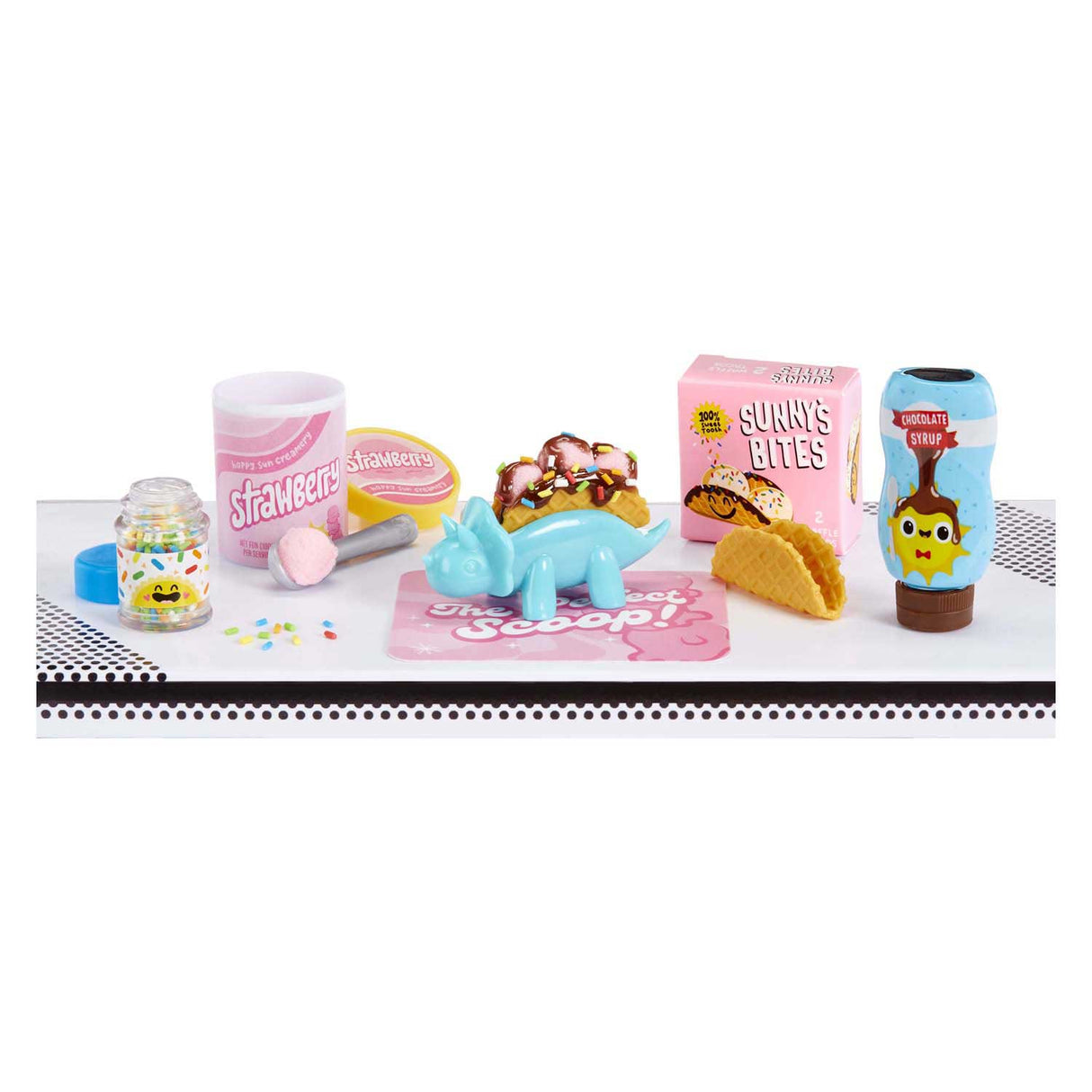 Miniverse gør det til minimad: middagsserie 4 - håndværkssæt - fremstilling af miniaturer - snacks og drikkevarer - inklusive bord