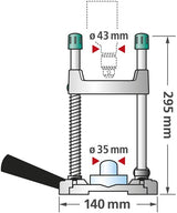 Wolfcraft tecmobil | mobilt borestativ (ce) | 1 stk - 4522000