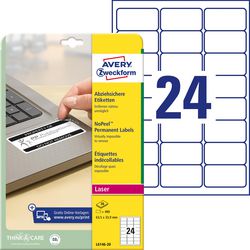 Anti-svig etiketter avery l6146-20 permanent klæbemiddel 480 stk.