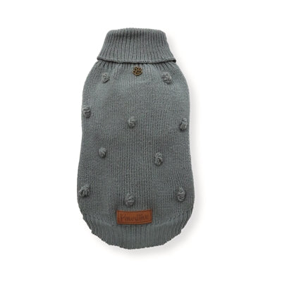 Croci hundesweater homy ponpon grå