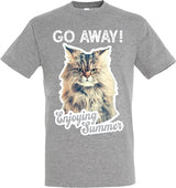 T-shirt gå væk katte grå