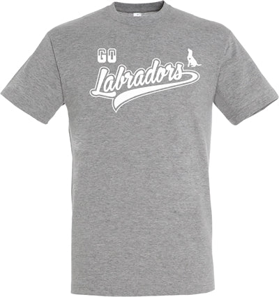 T-shirt go labradors grå