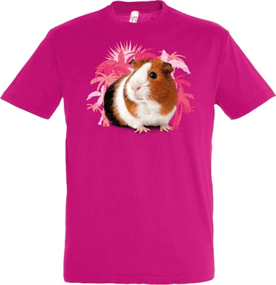 T-shirt marsvin fuchsia