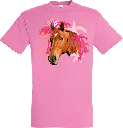 T-shirt hest lyserød