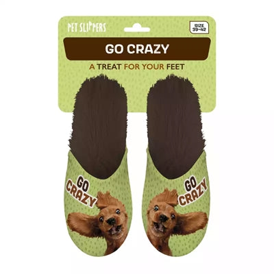 Slipper go crazy grøn brun