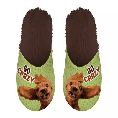 Slipper go crazy grøn brun