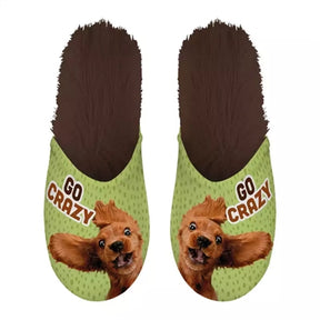 Slipper go crazy grøn brun