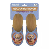 Hjemmesko golden retriever lilla beige