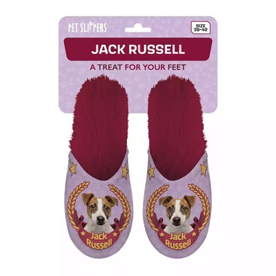 Hjemmesko jack russel pink fuchsia