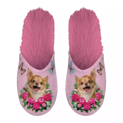 Hjemmesko chihuahua pink