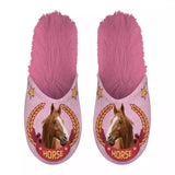 Hjemmesko hest pink