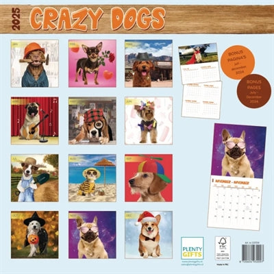 Kalender skøre hunde 2025