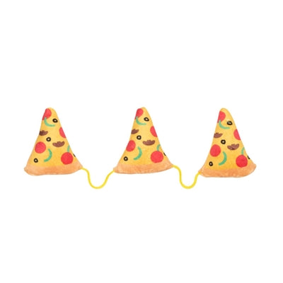 Fuzzyard 3 pizzastykker på reb med katteurtplys