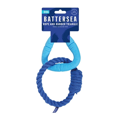 Battersea trekant gummireb blå