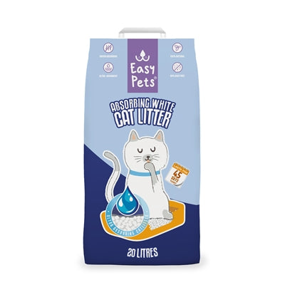 Easypets kattegrus absorberende hvid