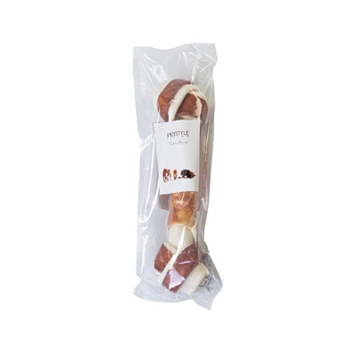 Petstyle levende knudret knogle multicolor med kylling
