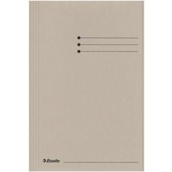 Esselte mapper 3 klapper folio 240x318mm grå