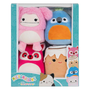 Squishmallows krammeplys - micromallows chanel, brina, lucia, tenise, 4-pak