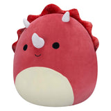 Squishmallows krammeplys - tristanrøde triceratops, 50 cm