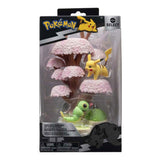 Jazwares Pokémon Environment Figursæt - Caterpie Pikachu