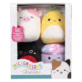 Squishmallows nuttede plys-mikromallows - maui, trudy, caedyn, minya, 4-pak