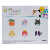 Squishmallows nuttede plysmikromallows - greer, sloan, smaragd, oz, skarlagen, ald, 6-pack