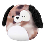 Squishmallows krammeplys - zerdan brun marmorhund, 30 cm