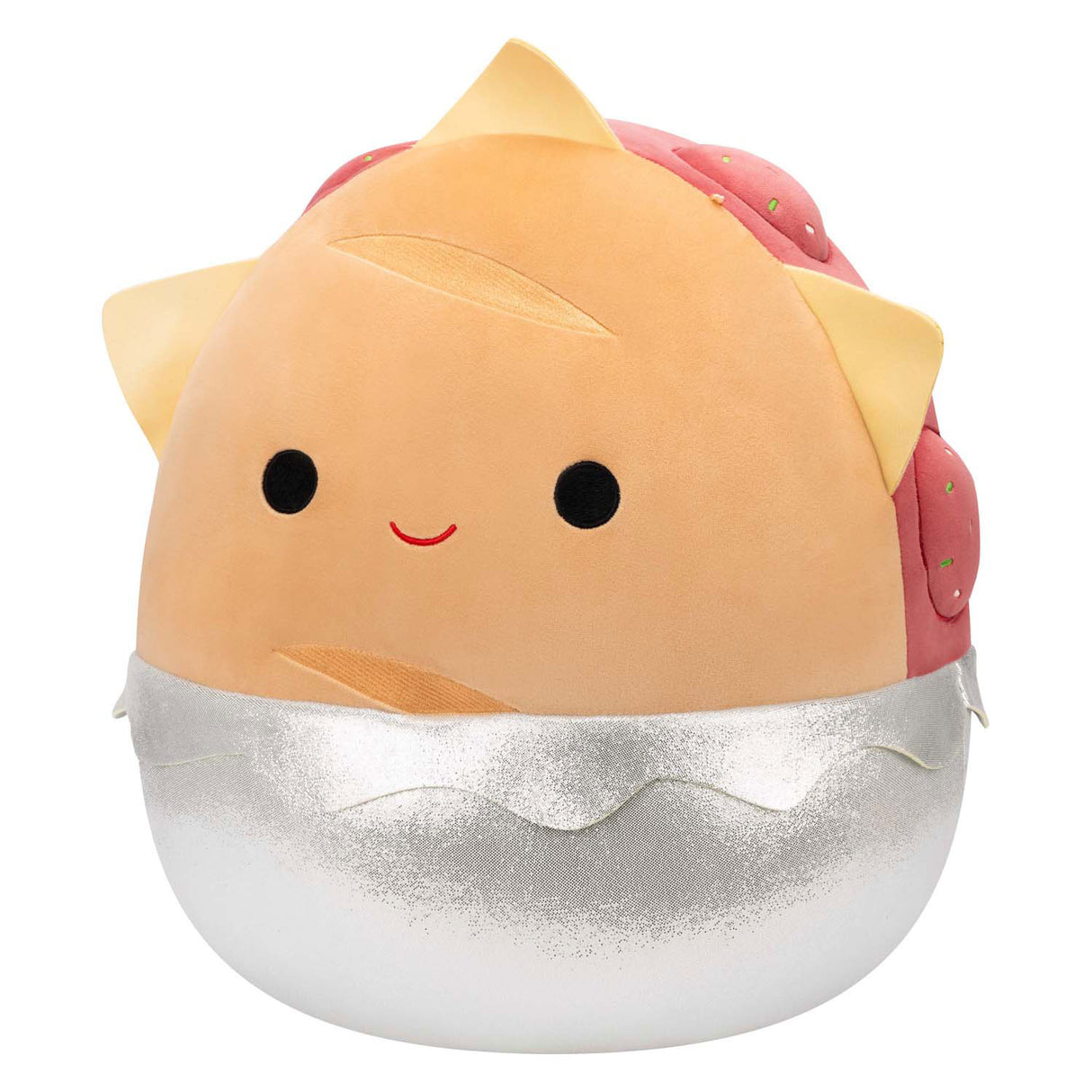 Squishmallows krammeplys - frikadeller sandwich, 40 cm