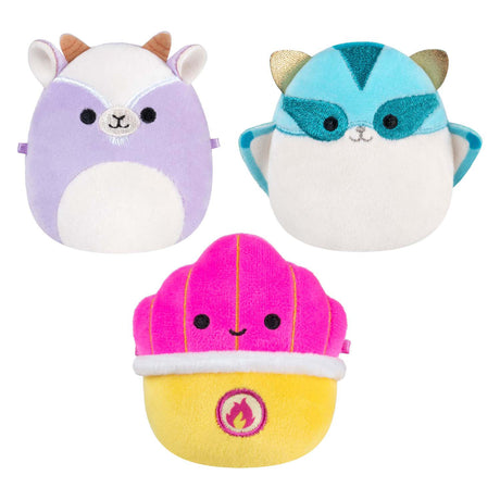 Squishmallows krammeplys - micromallows tia, mariska, louden - 3 stk.