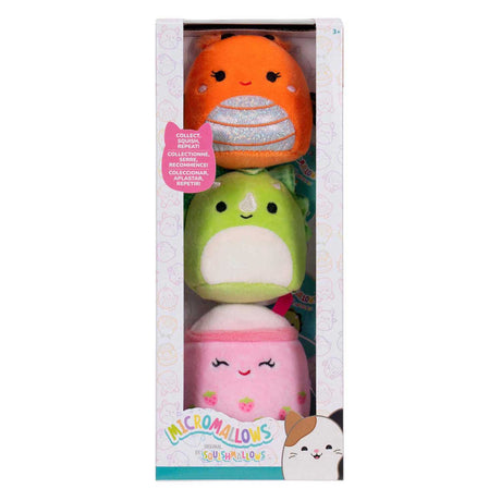 Squishmallows krammeplys - micromallows mony, tristan, victoria - 3 stk.