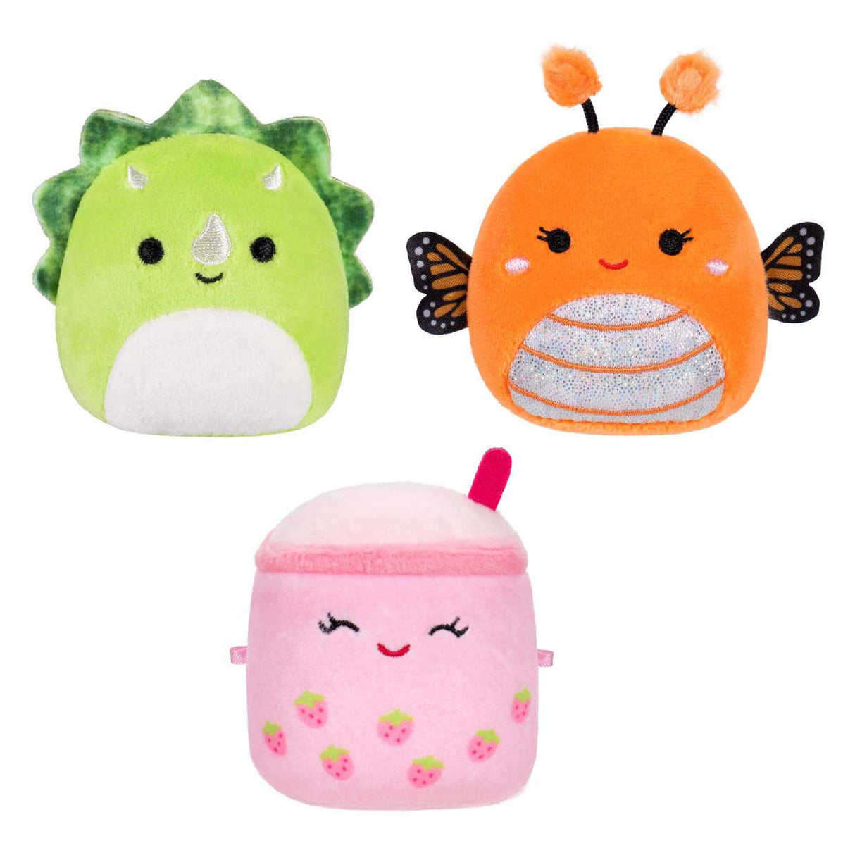 Squishmallows krammeplys - micromallows mony, tristan, victoria - 3 stk.