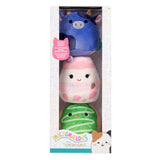 Squishmallows plys kæletøjssæt micromallows 3-delt samlerfigur.