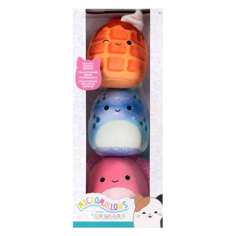 Squishmallows krammeplys - micromallows auggie, væver, zinx - 3 stk.