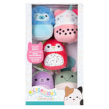 Jazwares squishmallows krammeplys - micromallows silvy, roser, aarin, roxy, gerald - 5 stk.