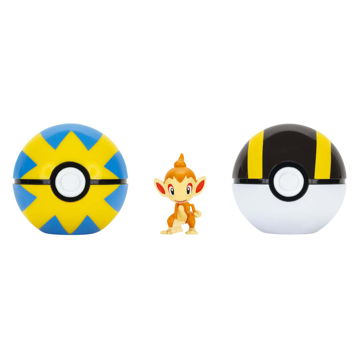 Jazwares Pokémon Clip 'n' Go med Strap Playset Chimchar Quick Ball