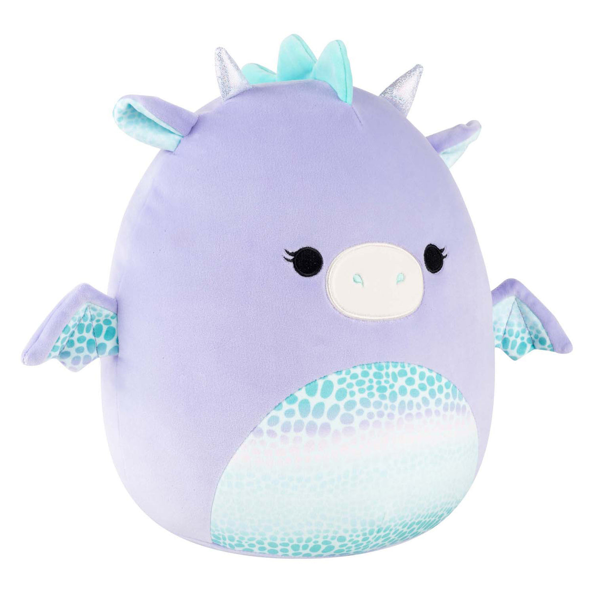 Jazwares squishmallows krammeplys - drew den lilla drage - 30 cm