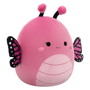 Jazwares squishmallows krammeplys - marcelina den lyserøde monark sommerfugl - 40 cm