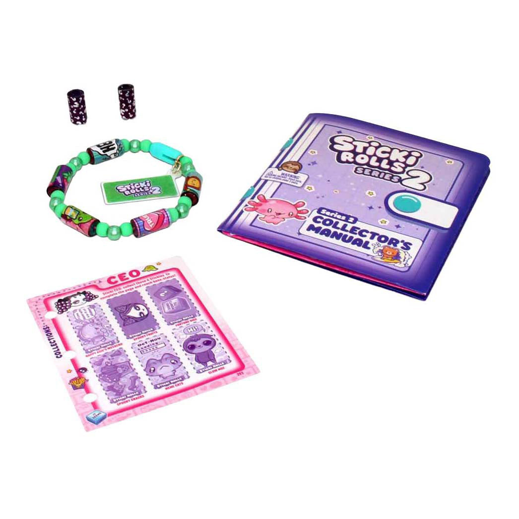 Jazwares sticki rolls armbånd med 70 klistermærker