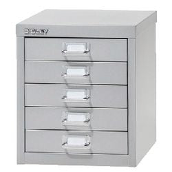 Multi-skuffe skab bisley grey