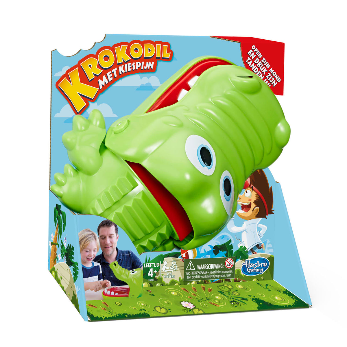 Hasbro gaming krokodille med tandpine - actionspil - klassisk - brætspil