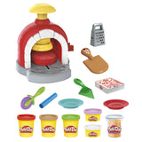 Play-doh pizzaovn legesæt - modellervoks - inklusiv 6 gryder - håndværk til børn