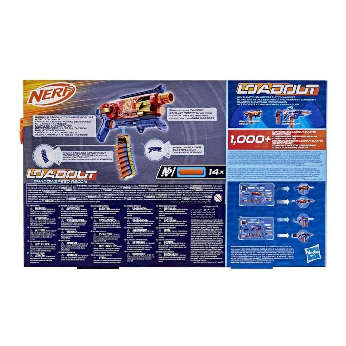 Nerf loadout shadowspeed recon blaster med 14 n1 dart