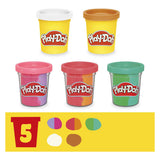 Play-doh rainbow softice legesæt - 5 lerpotter